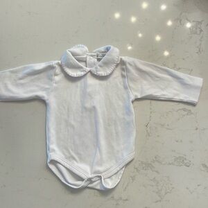 Kissy kissy Peter Pan collar onesie